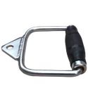 Single Rubber Pro Grip Cable Attachment Bar Revolving Handle